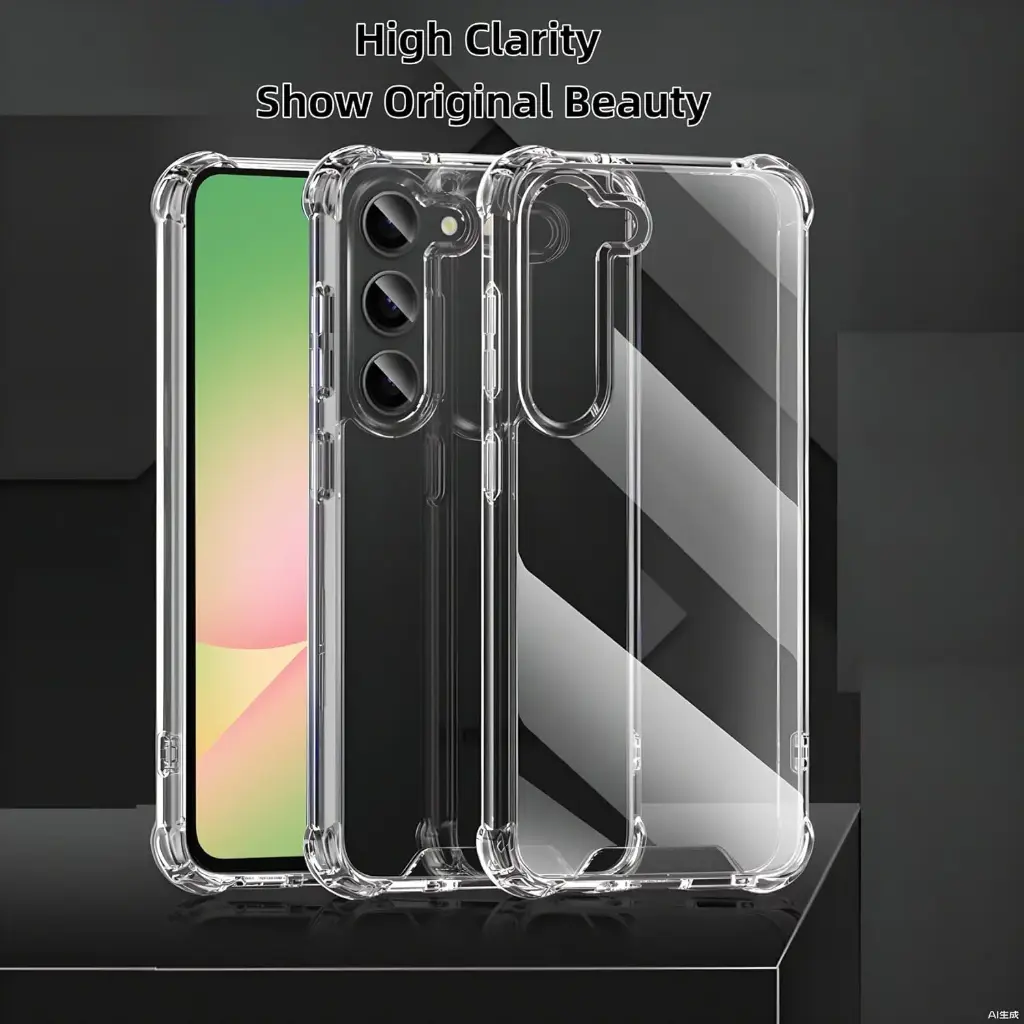 Coque Bumper 6,6" - Coque pour Samsung Galaxy A26, Transparente Silicone TPU Bumper Housse Phone Case Cover, Anti Jaunissement & Anti Rayures, Dos Rigide Transparent - HD Clair Étui de Protection Antichoc